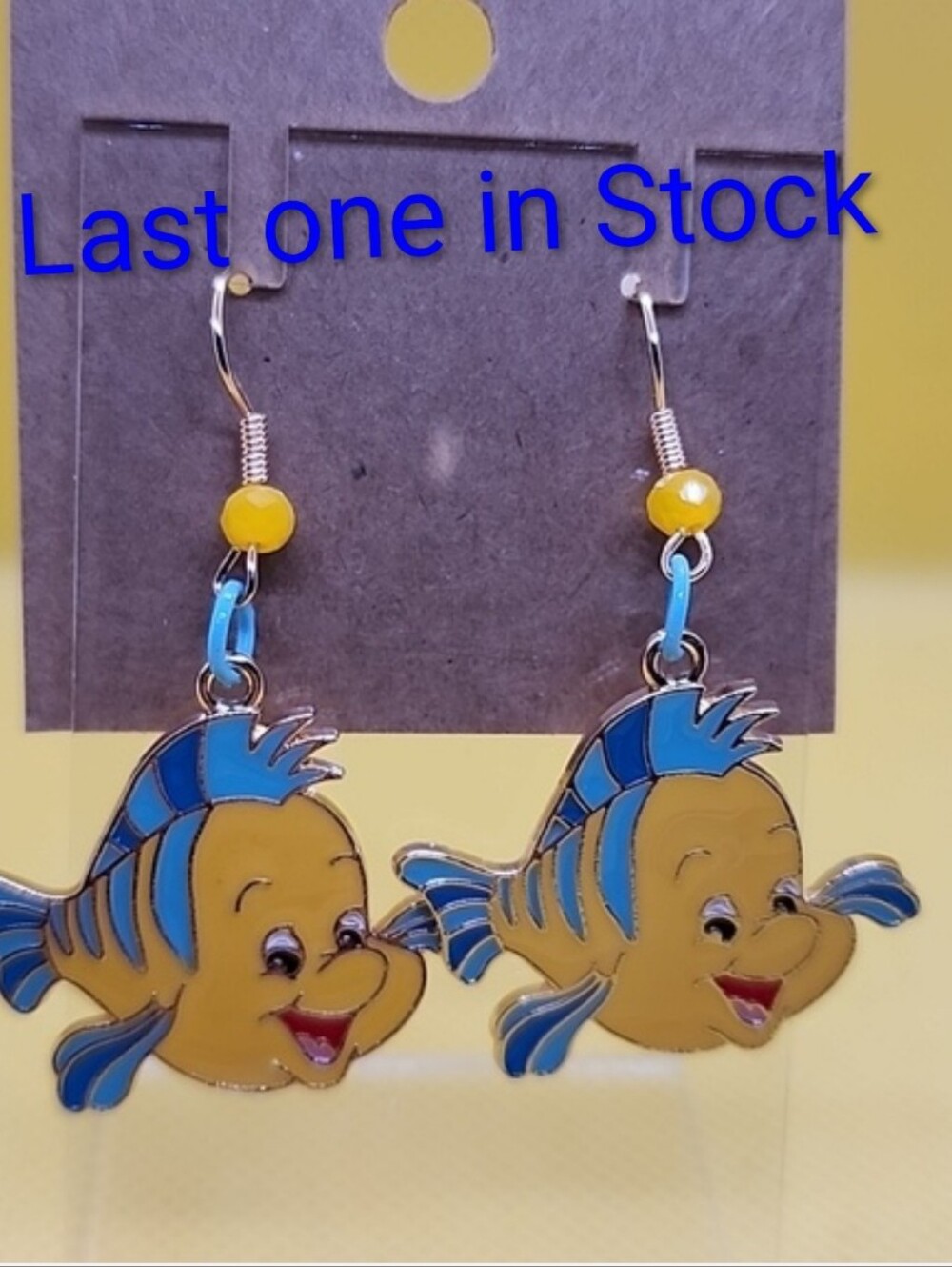 Flounder Earrings (the little mermaid)
